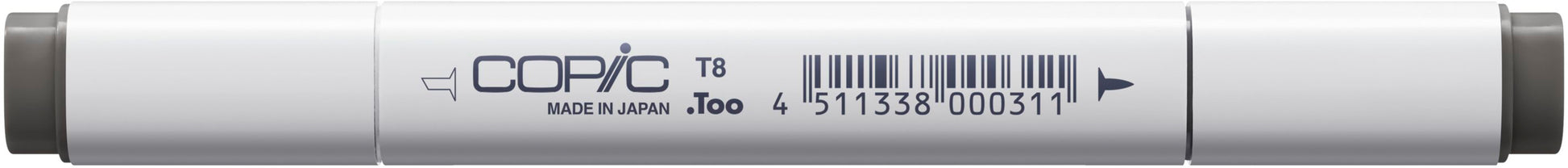 Copic Classic Marker – Doppelspitze, Kombi (breit + fein), alkoholbasiert, Toner Grau Nr. 8