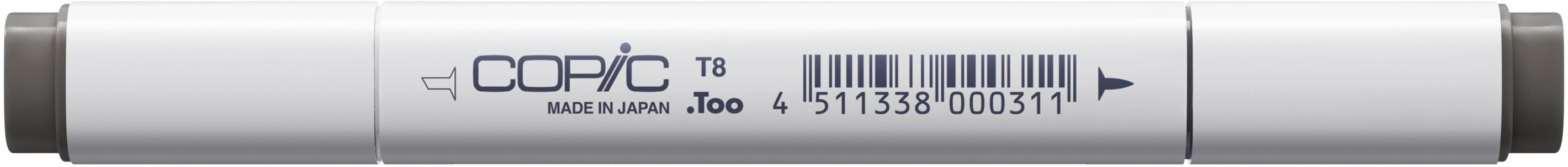 Copic Classic Marker – Doppelspitze, Kombi (breit + fein), alkoholbasiert, Toner Grau Nr. 8