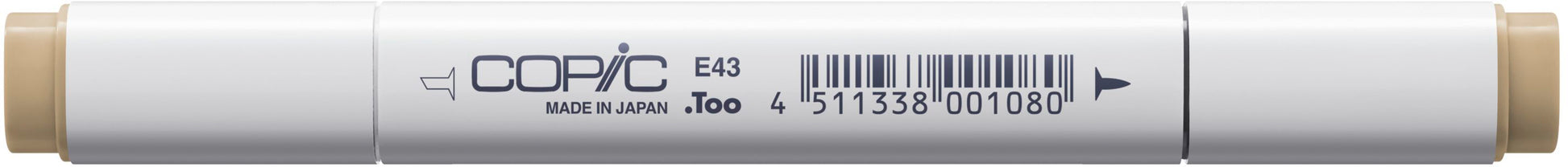 Copic Classic E43 Filzstift, Doppelspitze – alkoholbasiert, Dull Ivory