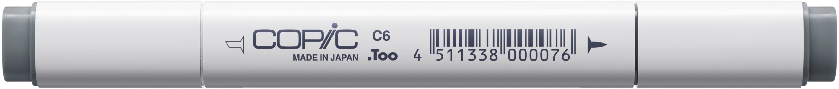 Copic Classic Marker – Doppelspitze, Kombi (breit + fein), alkoholbasiert, cool grey Nr.6