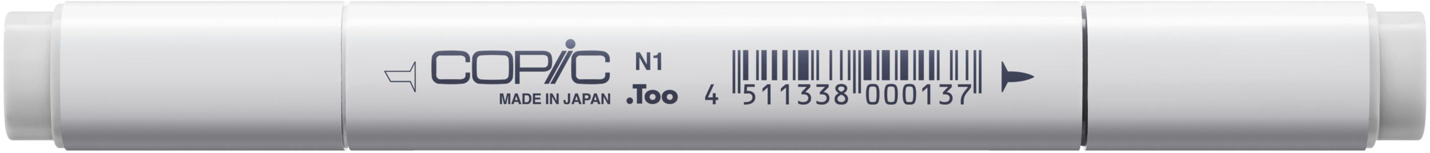 Copic Classic Marker, Doppelspitze – Kombi (Keil + feine Spitze), alkoholbasiert, neutralgrau N1
