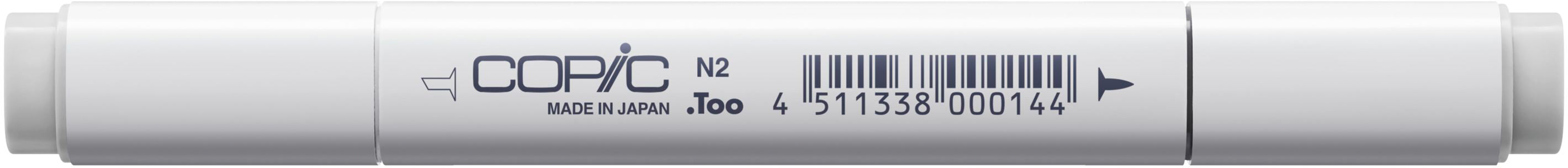 Copic Classic Filzstift, Doppelspitze – Kombi (breit + fein), alkoholbasiert, neutralgrau N2