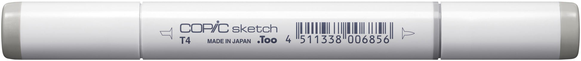 Copic Sketch Brush Pen, Doppelspitze – Kombi (Pinsel + Medium Broad), alkoholbasiert, Toner Grau Nr.4