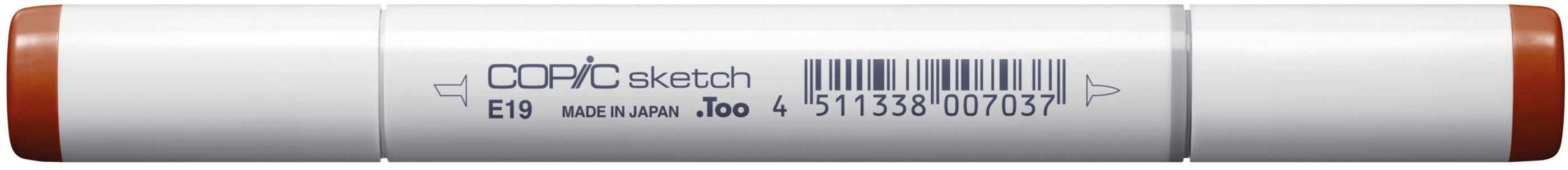 Copic Sketch Pinselstift – Doppelspitze, Pinsel + Medium Broad, alkoholbasiert, Redwood