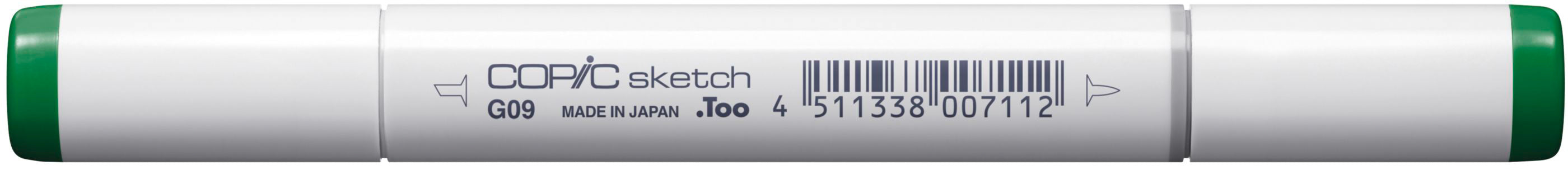 Copic Sketch Pinselstift – Doppelspitze, Pinsel + Medium Broad, alkoholbasiert, Veronese Green