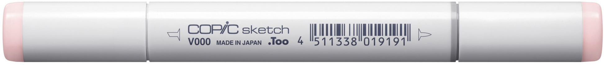 Copic Sketch Pinselstift – Doppelspitze, Pinsel + Medium Broad, alkoholbasiert, V000 Pale Heath