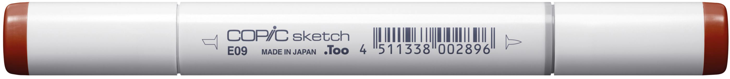 Copic Sketch Brush Pen, Doppelspitze – Pinsel/Keil, alkoholbasiert, verbrannte Siena