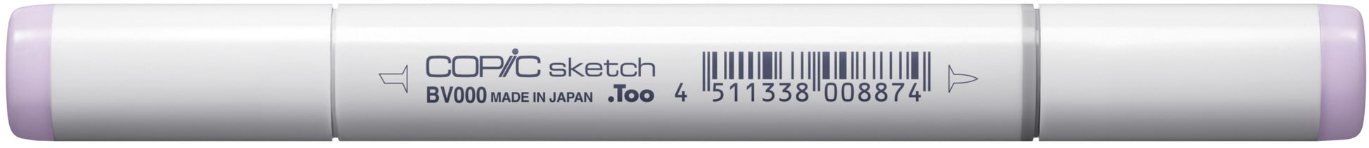 Copic Sketch Pinselstift, Doppelspitze – Pinselspitze + Medium Broad, alkoholbasiert, irisierendes Mauve