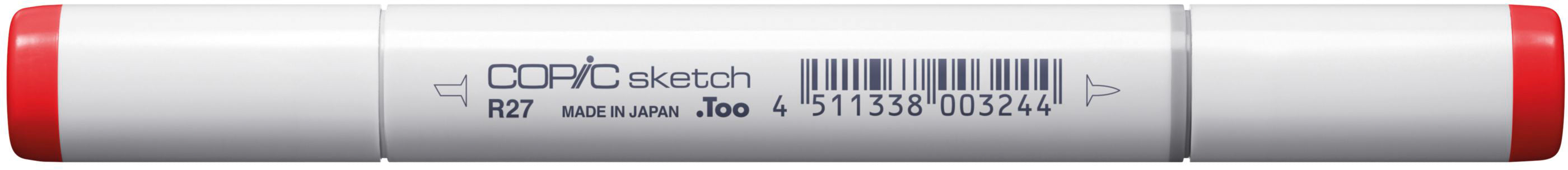 Copic Sketch Pinselstift, Doppelspitze – Kombi (Pinsel + Medium Broad), alkoholbasiert, Kadmiumrot