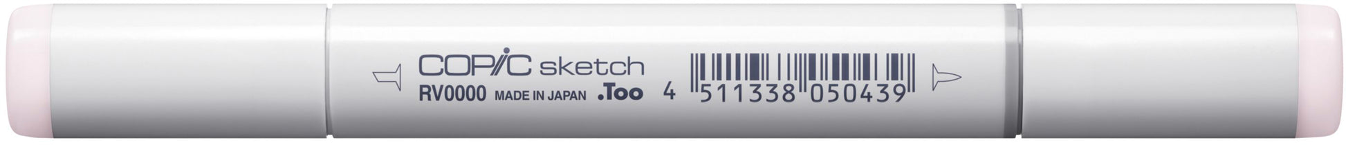 Copic Sketch Brush Pen, Doppelspitze – Pinsel + Medium Broad, Alkoholbasiert, RV0000 Evening Primrose
