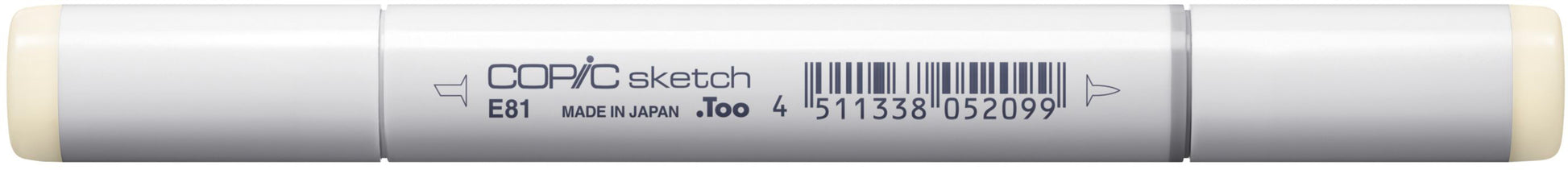 Copic Sketch Brush Pen – Doppelspitze, Kombi (Pinsel + Medium Broad), alkoholbasiert, Elfenbein
