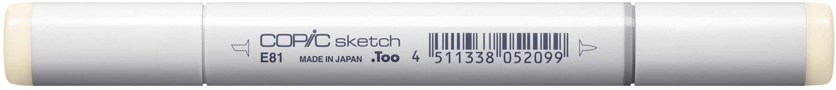 Copic Sketch Brush Pen – Doppelspitze, Kombi (Pinsel + Medium Broad), alkoholbasiert, Elfenbein