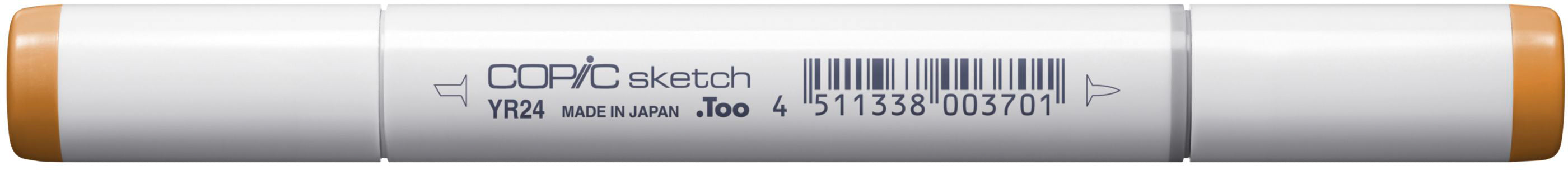 Copic Sketch Brush Pen, Doppelspitze – Pinsel/Mittelbreit, Alkoholbasiert, YR24 Blass Sepia