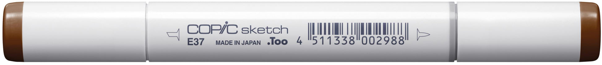 Copic Sketch Pinselstift – Doppelspitze, Pinsel + Medium Broad, Sepia, für Copic Airbrush-System