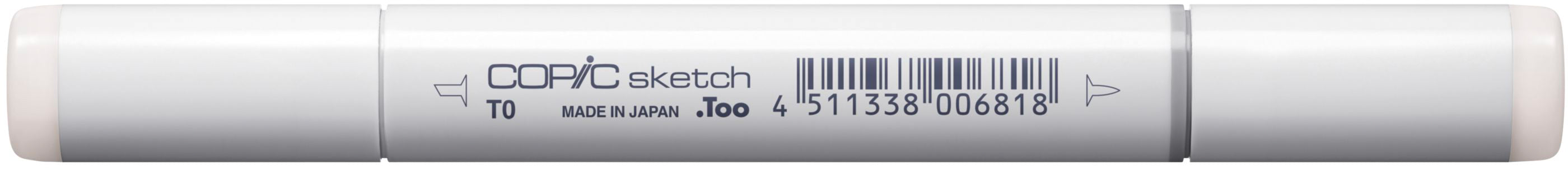 Copic Sketch Pinselstift, Doppelspitze – alkoholbasiert, Toner Grau Nr.0