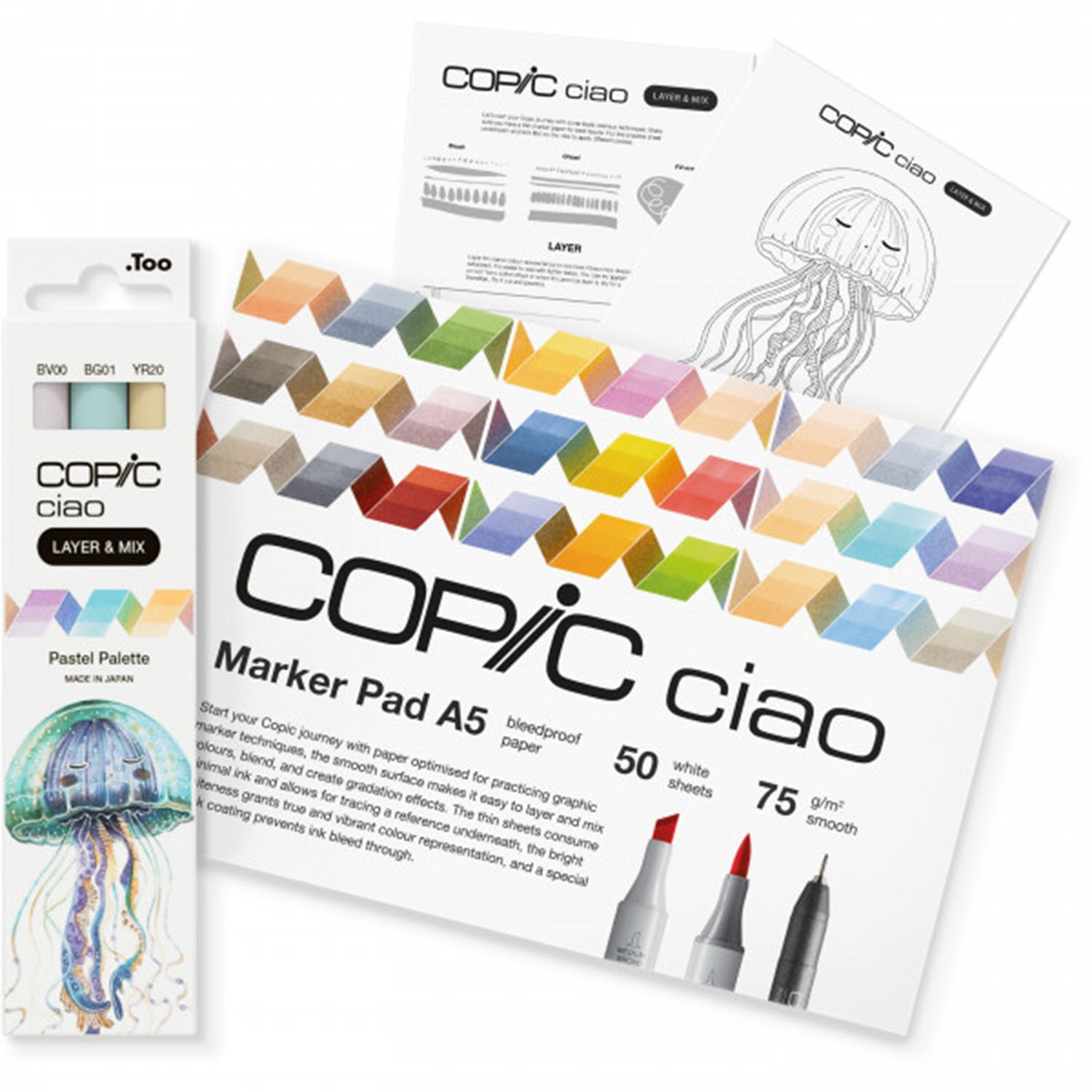 Copic Ciao Layer & Mix Marker Pastell – 3 Farben