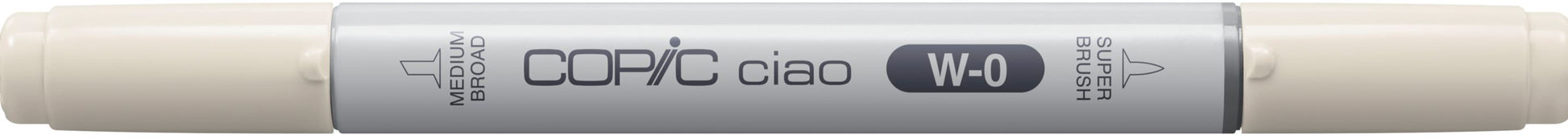 Copic Ciao Pinselstift, Doppelspitze – Kombi, alkoholbasiert, warmes Grau W0