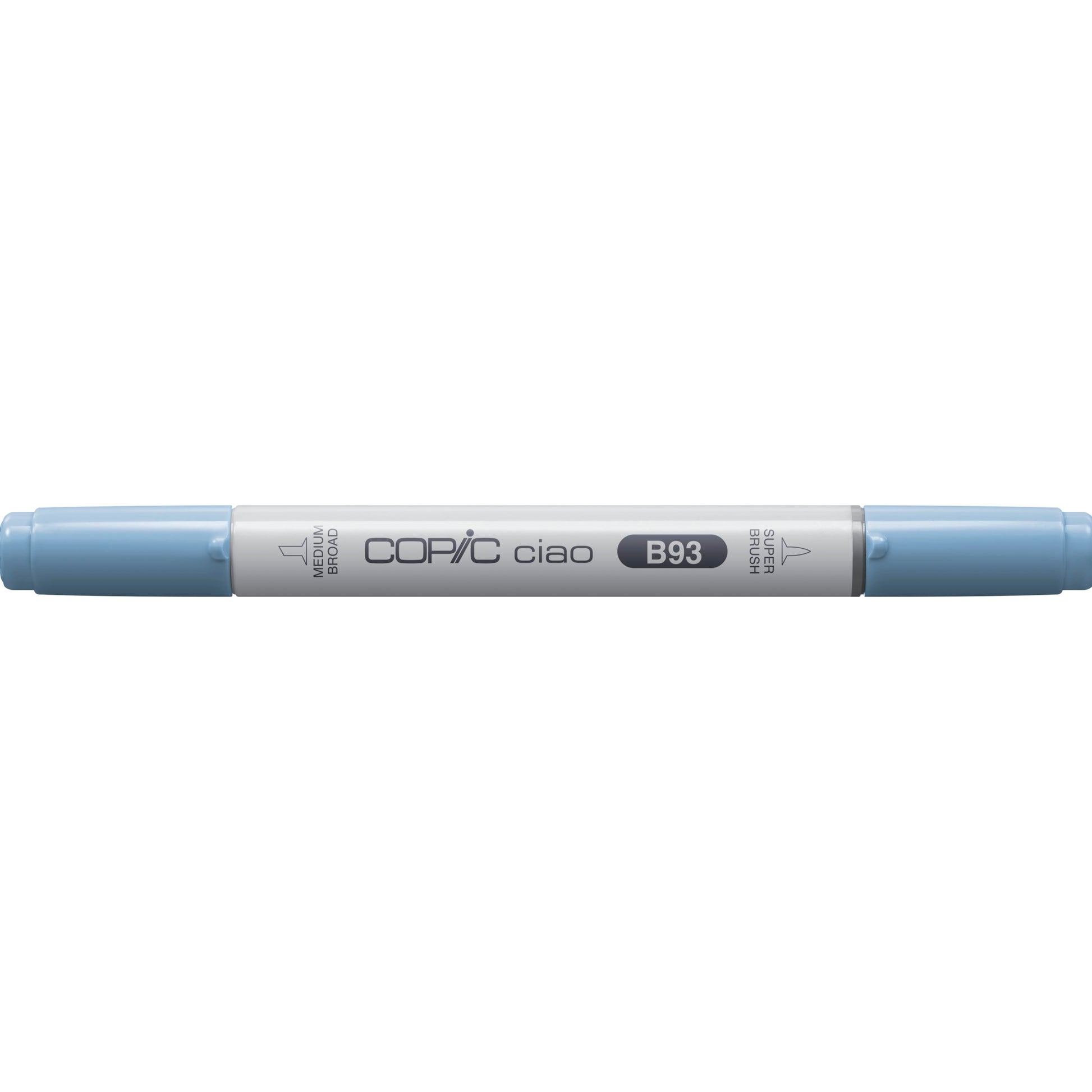 Copic Ciao Brush Pen, Doppelspitze – Pinsel + mittelbreite Spitze, alkoholbasiert, B93 Light Crocker Blue