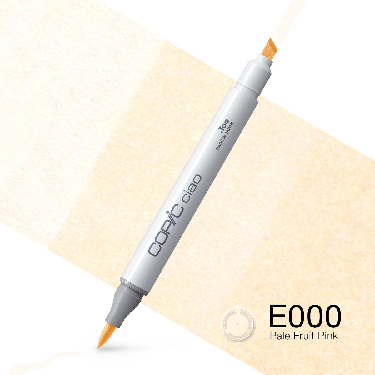 Copic Ciao Brush Pen, Doppelspitze – Kombi, alkoholbasiert, E000 Pale Fruit Pink