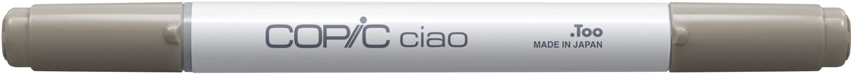 Copic Ciao Brush Pen – Doppelspitze, Kombi (Pinsel + Rundspitze), alkoholbasiert, warmes Grau W-5