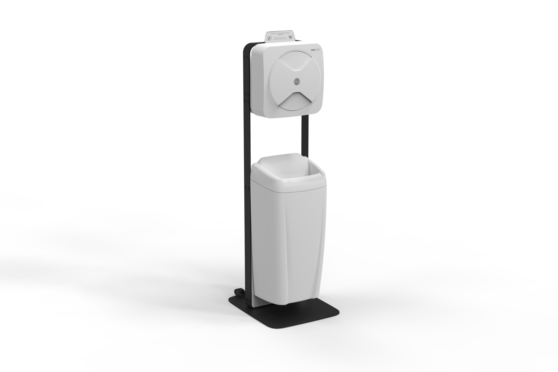 CWS Abfallsammler/Kehrichtsackhalter WasteBin Vacuum – 45 l – Kunststoff – Vakuum, elektronisch