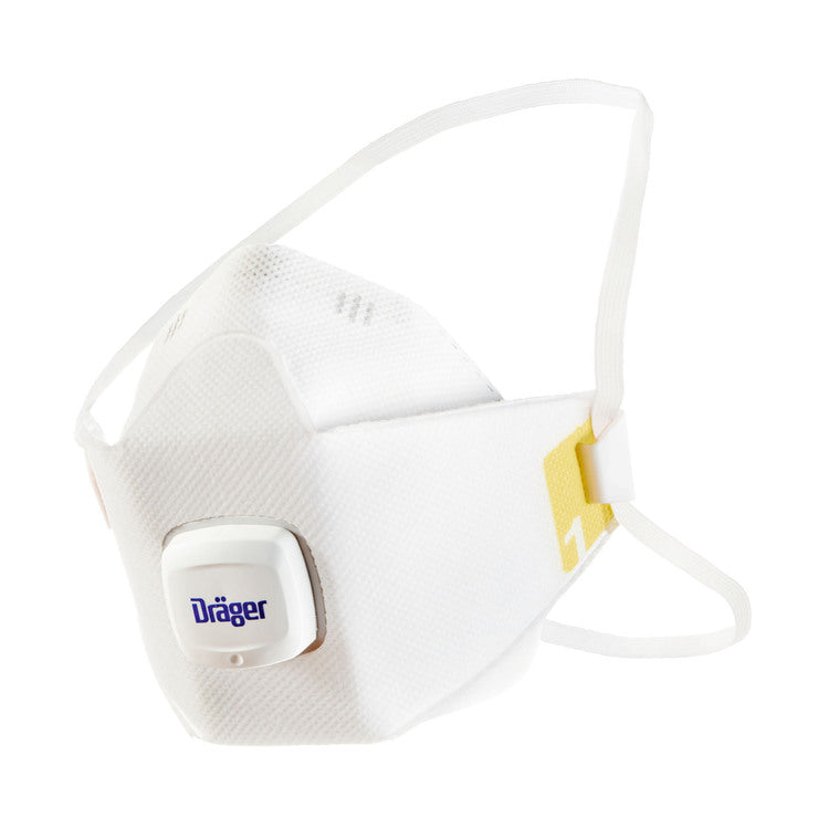 Dräger Atemschutzmaske FFP1 X-plore 1910V – mit Ventil, NR, D – M/L – Weiss – 10 Stk. – EN 149