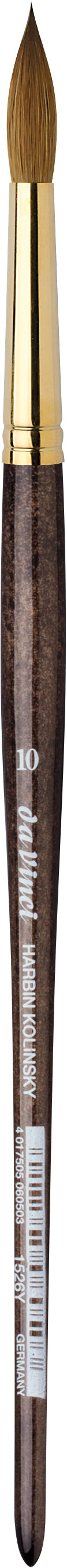 Da vinci Harbin-Kolinsky VA1526Y10 – Pinsel – Rundpinsel, Grösse 10, Rotmarderhaar, 235 mm