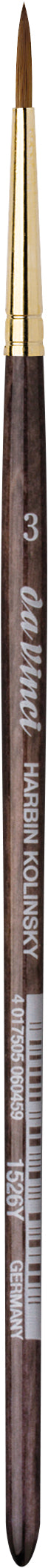 Da Vinci – VA-1526Y3 – Pinsel – Rundpinsel, Grösse 3, Ø 1 mm, Rotmarderhaar, Länge 185 mm