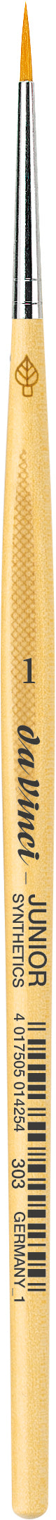 Da Vinci – Junior Synthetics VA-303_1 – Pinsel – Rundpinsel, Grösse 1, Breite 10 mm, Synthetik, Länge 185 mm