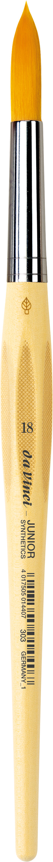 Da Vinci – Junior Synthetics VA-303_18 – Pinsel – Rundpinsel, Grösse 18, Ø 15 mm, Synthetik