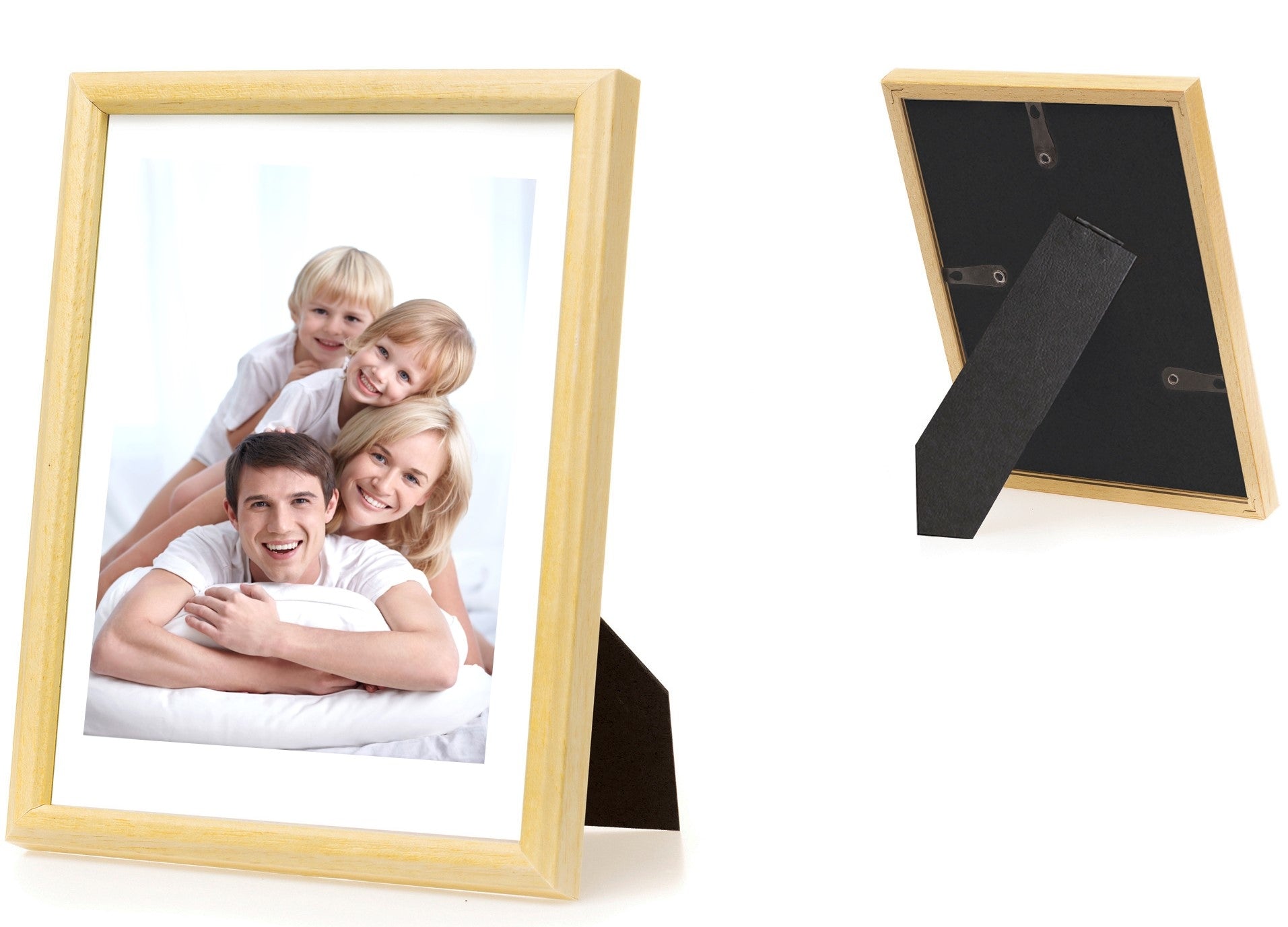 Debex Wechselrahmen – für 13 × 18 cm – Holz, natur
