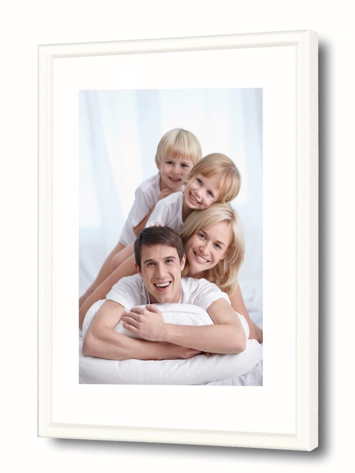 Debex Wechselrahmen – für 40 × 50 cm – Kunststoff, weiss