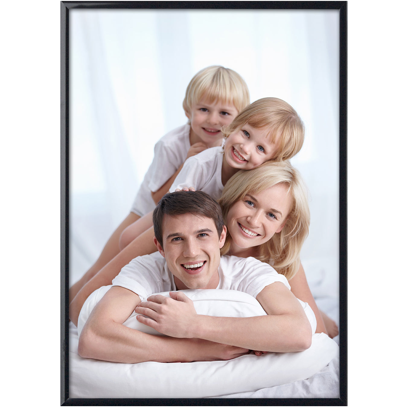 Debex Wechselrahmen – für 29,7 × 42 cm – Aluminium, schwarz