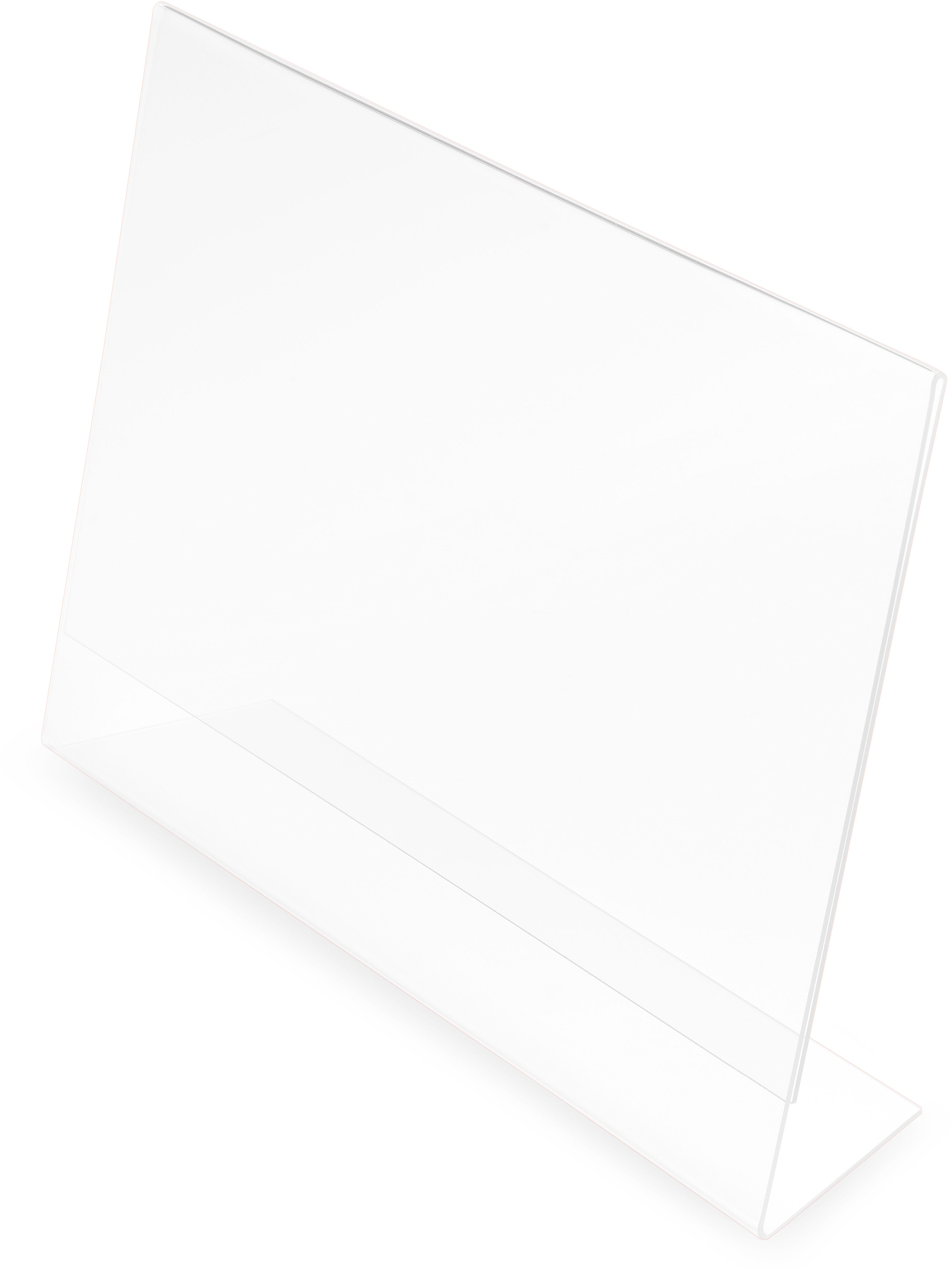 Deflecto Tischaufsteller – für A3 – Querformat – schräg – transparent – Polystyrol – 420×303×110 mm