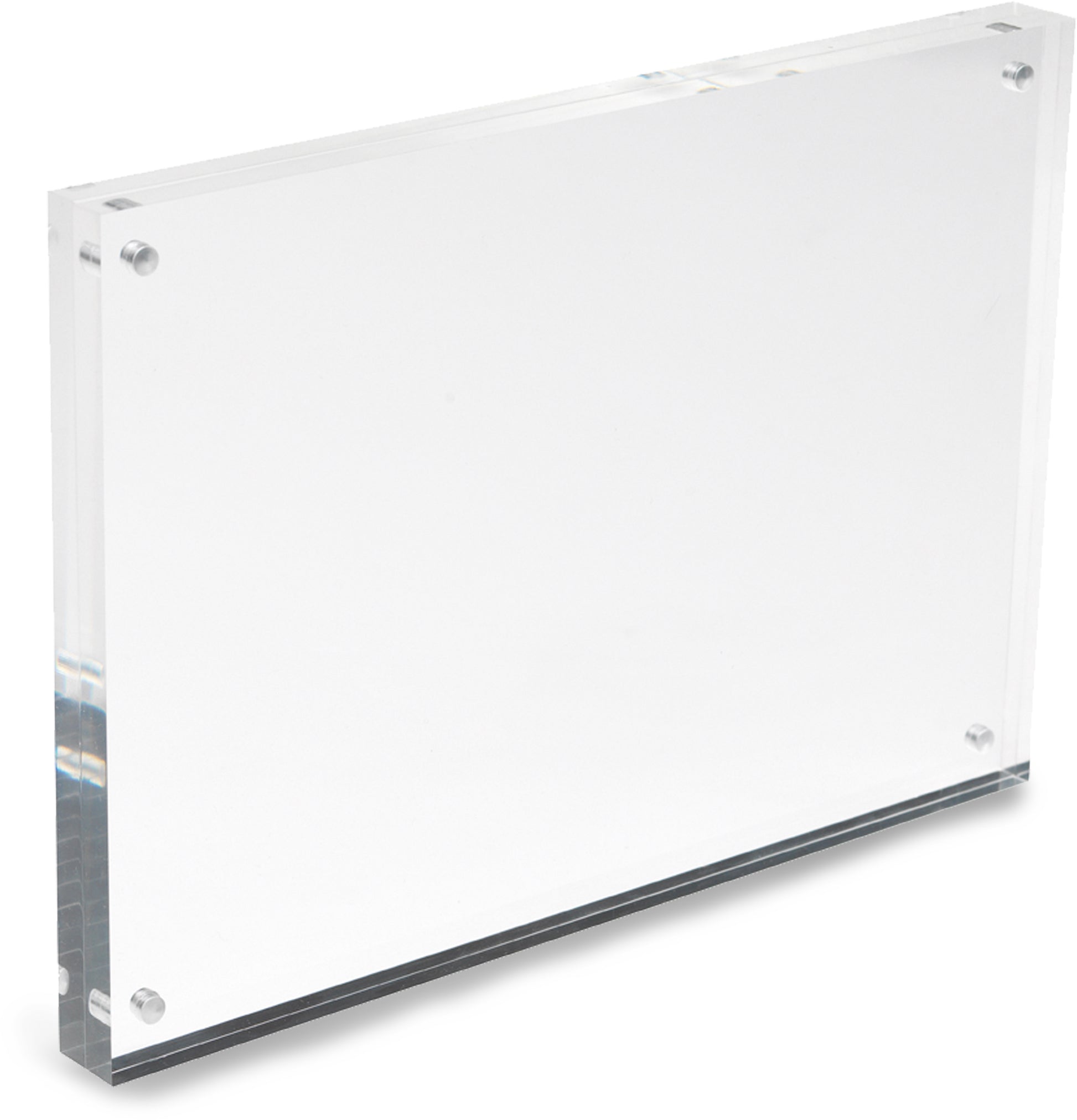 Deflecto Tischaufsteller – für A5 – magnetisch – transparent – Acryl – 20 mm