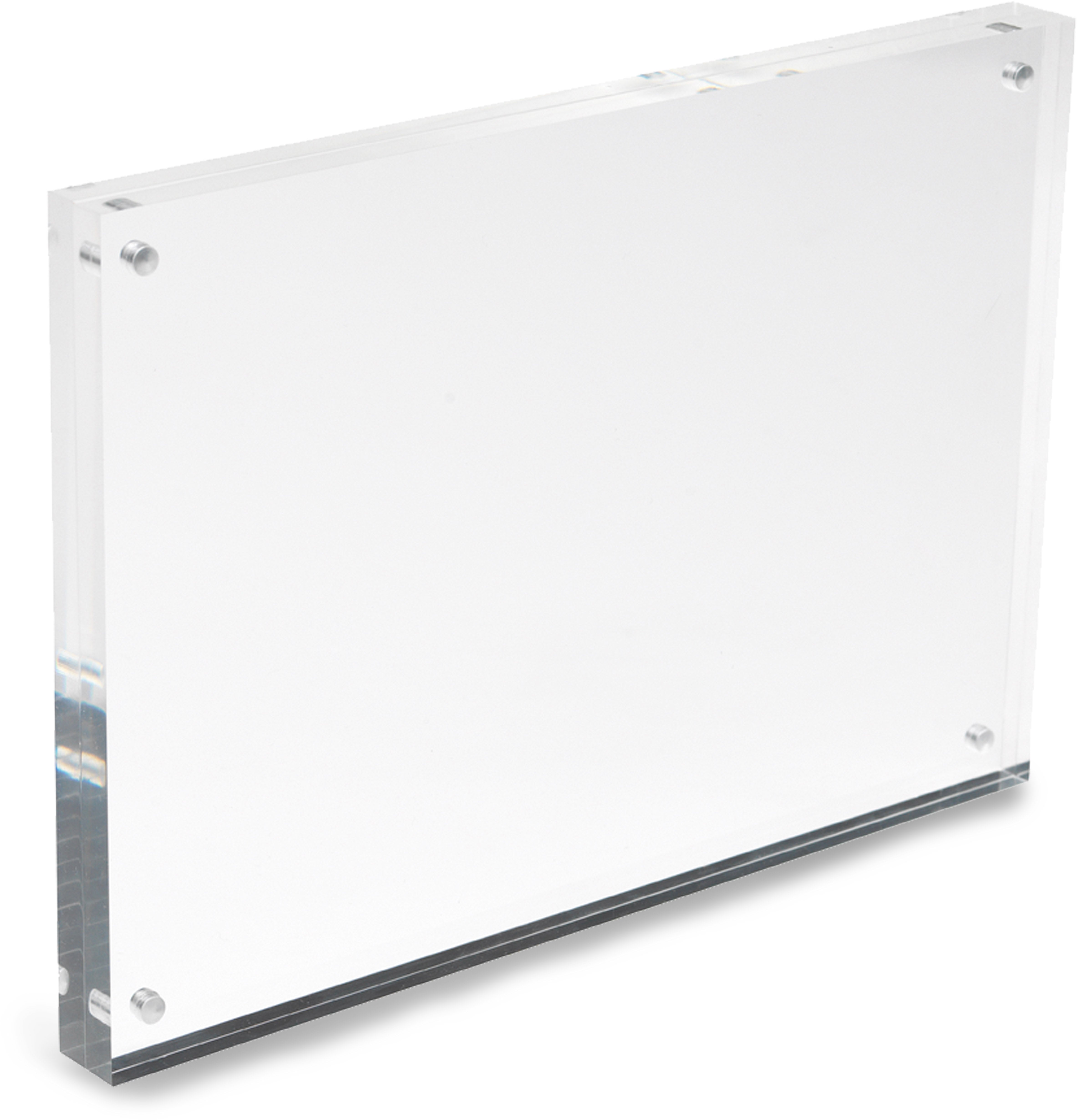 Deflecto Tischaufsteller – für A5 – magnetisch – transparent – Acryl – 20 mm