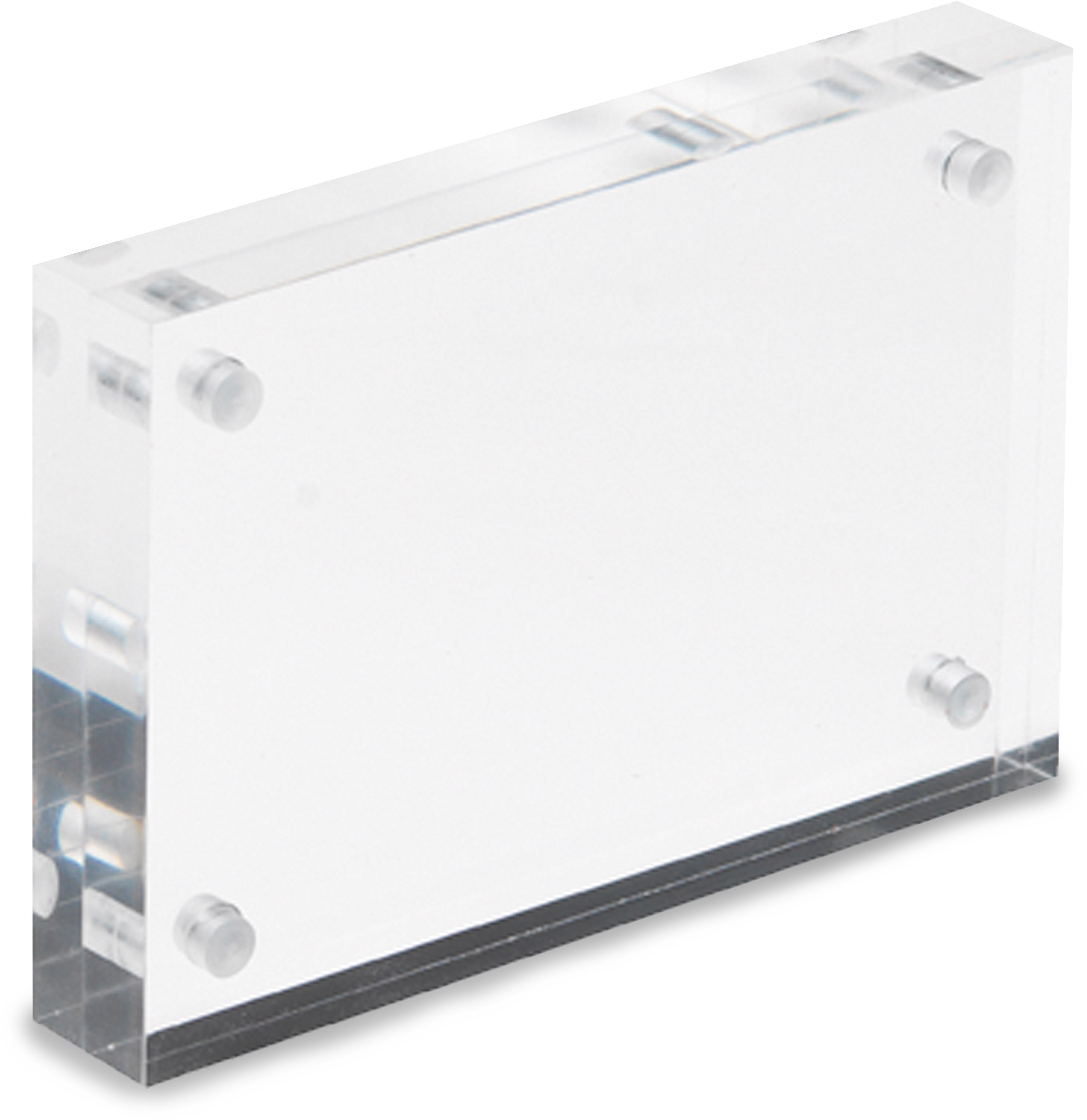 Deflecto Kartenhalter – magnetisch – transparent – Acryl – 95×65×20 mm