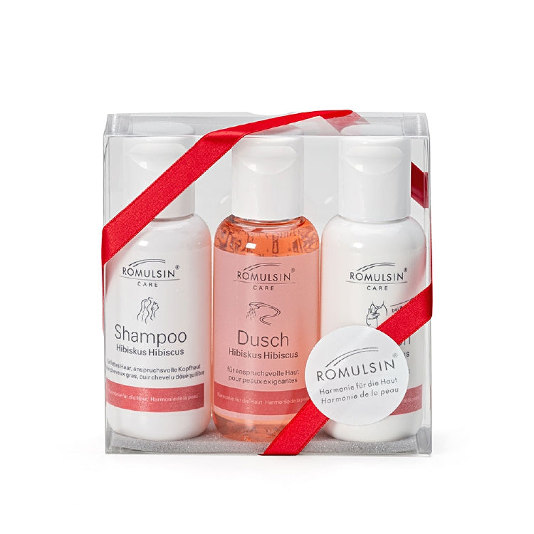 Diacosa Pflegeset Hibiskus – 1 Duschgel, 1 Emulsion, 1 Shampoo