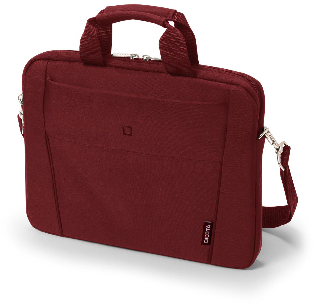 DICOTA Notebook-Tasche bis 12,5" – wasserabweisend, Vorderfach – Rot