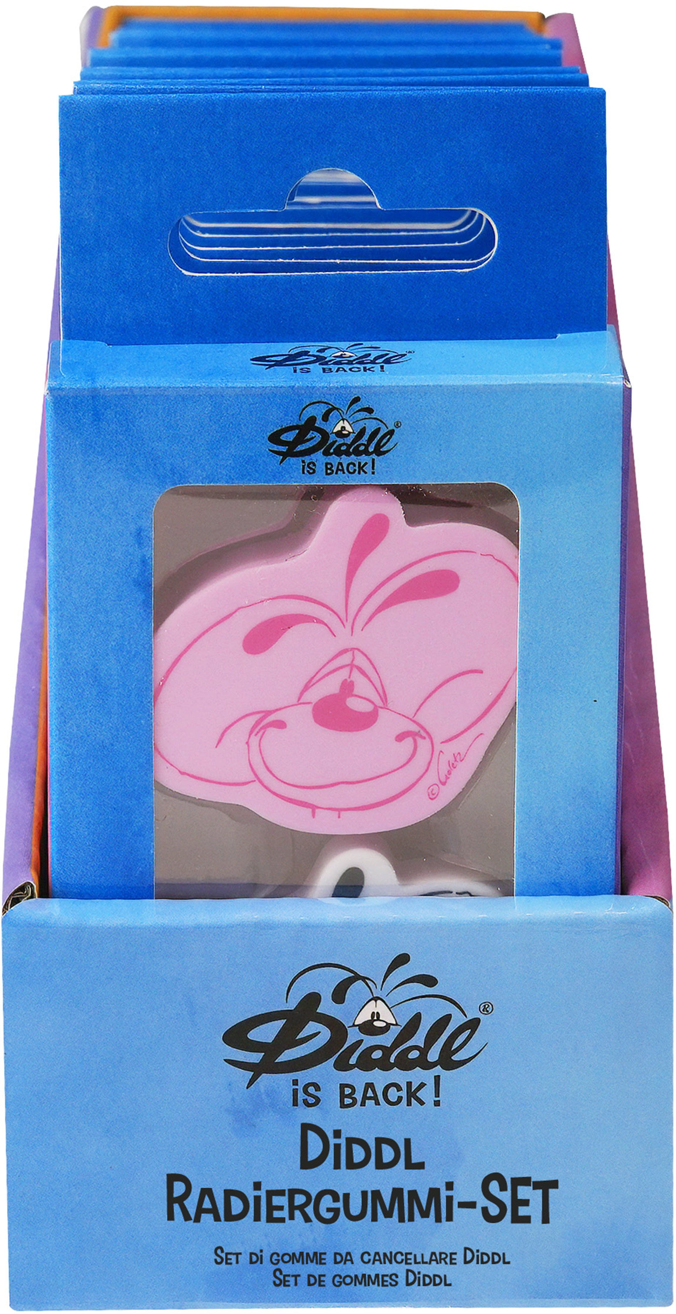 Diddl Motiv-Radiergummi 3D 23666 – 3D-Design, Weiss & Rosa