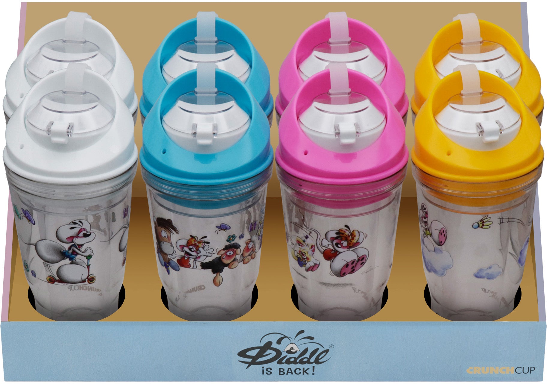 Diddl Becher CrunchCup – 250 ml, Mehrfarbig