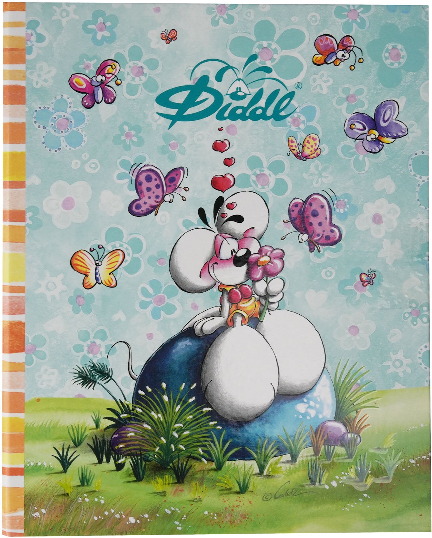Diddl 23806 Ringbuch – 2-Ring – für A4 – Blau