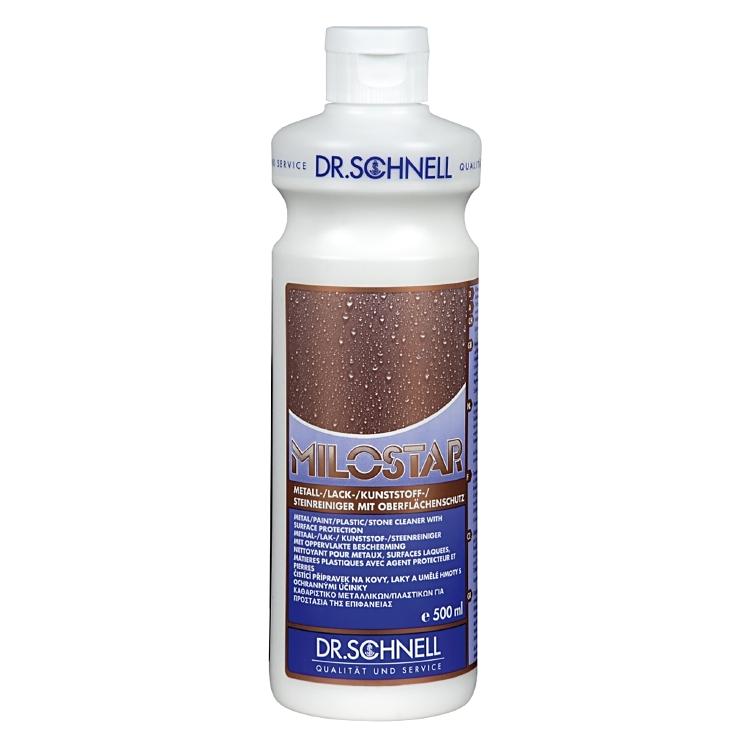 Dr. Schnell Milostar Allzweckreiniger für Metall, Lack, Kunststoff und Stein – Flasche – 500 ml