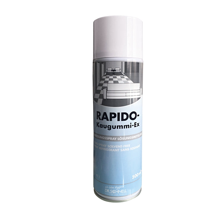 Dr. Schnell Rapido Kleber-/Etikettenentferner für Textilien, Polster, Hartbeläge – Spray, Flasche – 500 ml