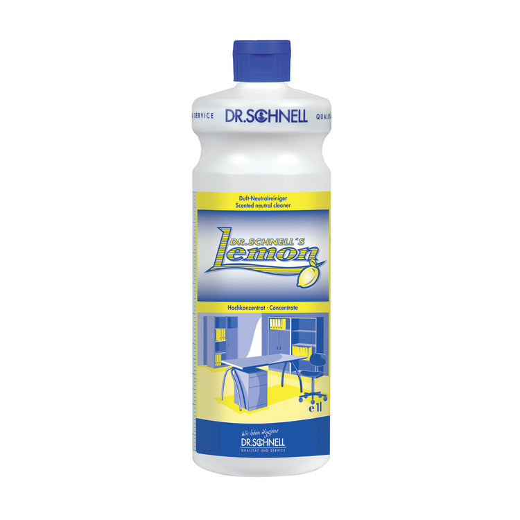 Dr. Schnell Allzweckreiniger für wasserfeste Oberflächen – Zitrone, Flüssigkeit, Flasche – 1 l