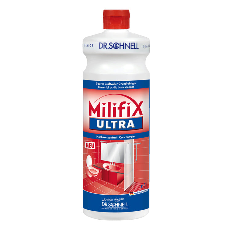 Dr. schnell Milifix Ultra Bad-/Kalkreiniger für säurefeste Oberflächen – Flasche – 1 l