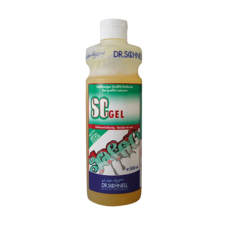 Dr. Schnell SC Glas-/Oberflächenreiniger für glatte und poröse Oberflächen – Gel, Flasche – 500 ml