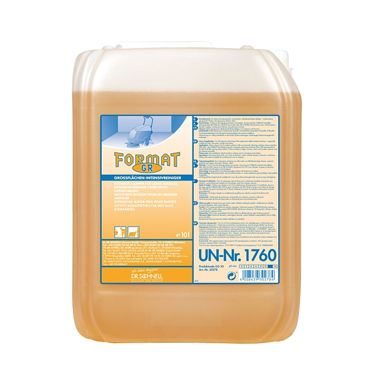 Dr. Schnell Format GR Bodenreiniger – für Stein/Klinker/Beton/Fliesen/PVC – Kanister – 10 l