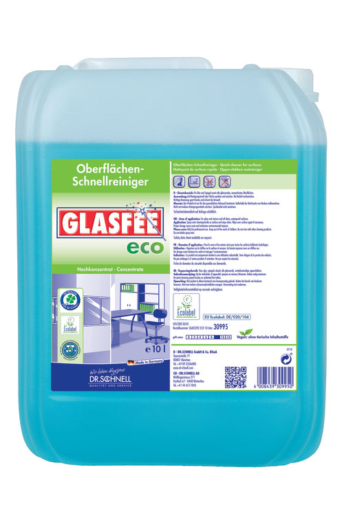 Dr. Schnell Glasfee Eco Glas-/Oberflächenreiniger – parfümfrei, gebrauchsfertig, Kanister