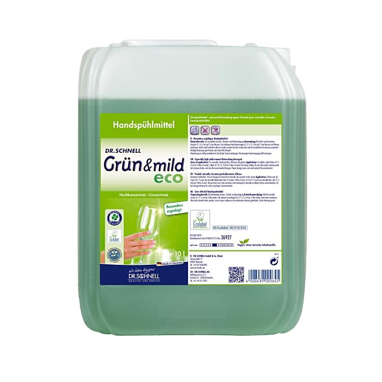 Dr. Schnell Grün & Mild Eco Abwaschmittel – ohne Duft – 10 l